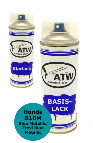 Autolack für Honda B10M Blue Metallic / Trevi Blue Metallic+400ml Klarlack Set